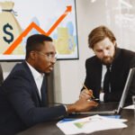 Business owner reviewing customer revenue concentration and assessing how a major client could affect the business sale price.
